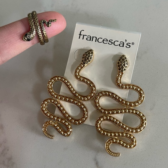 All Reputation Snake Rings Jewelry | Snake Earrings And Ring Reputation Era Vibes | Poshmark